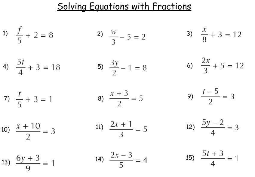 Math Equations Worksheets 8th Grade 207774